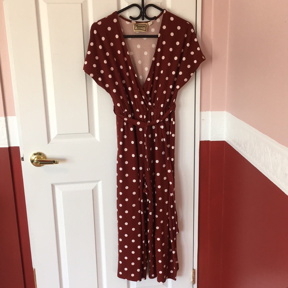 Bonanza (by Biscuit General Store) Polka Dot Jumpsuit, size M